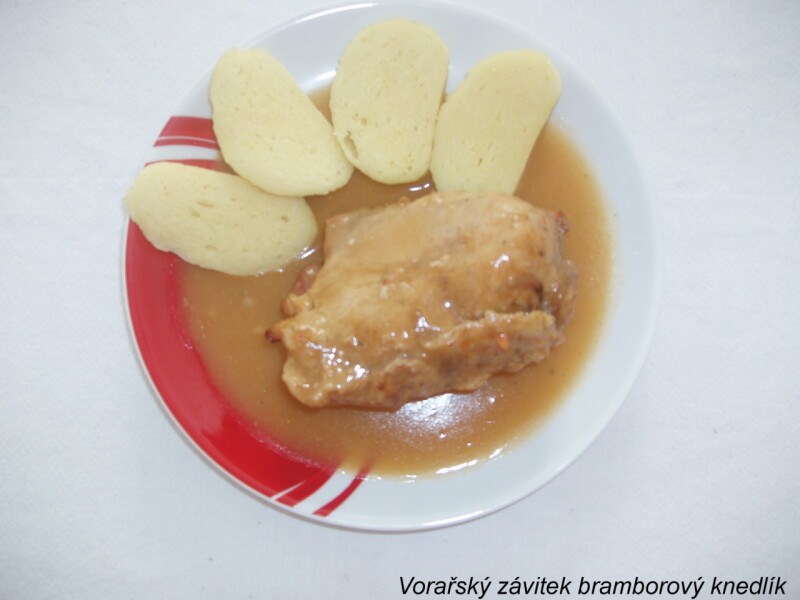 Vorařský závitek bramborový knedlík